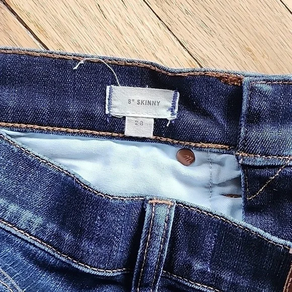 Madewell 8" Skinny Jean Sz 28 Greendale Wash - Picture 6 of 8